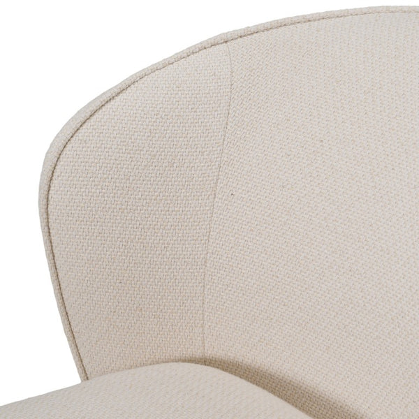 VIG Furniture Souza Modern Swivel Upholstered Chair With Plush Foam Seat, 360° Base For Comfort & Style Beige Dining Chair VGKK-KF.Y1256-BGE