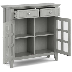 English Elm Acadian Fog Grey Entryway Storage Cabinet - Handcrafted Wood With Stylish Design & Versatile Storage B136P158293