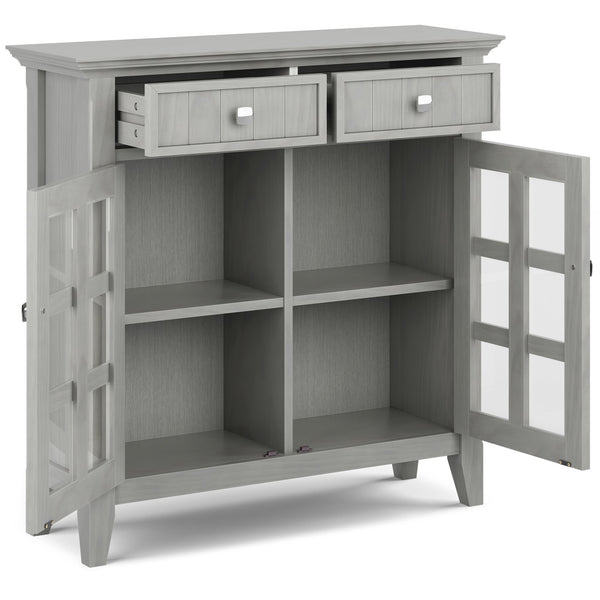 English Elm Acadian Fog Grey Entryway Storage Cabinet - Handcrafted Wood With Stylish Design & Versatile Storage B136P158293