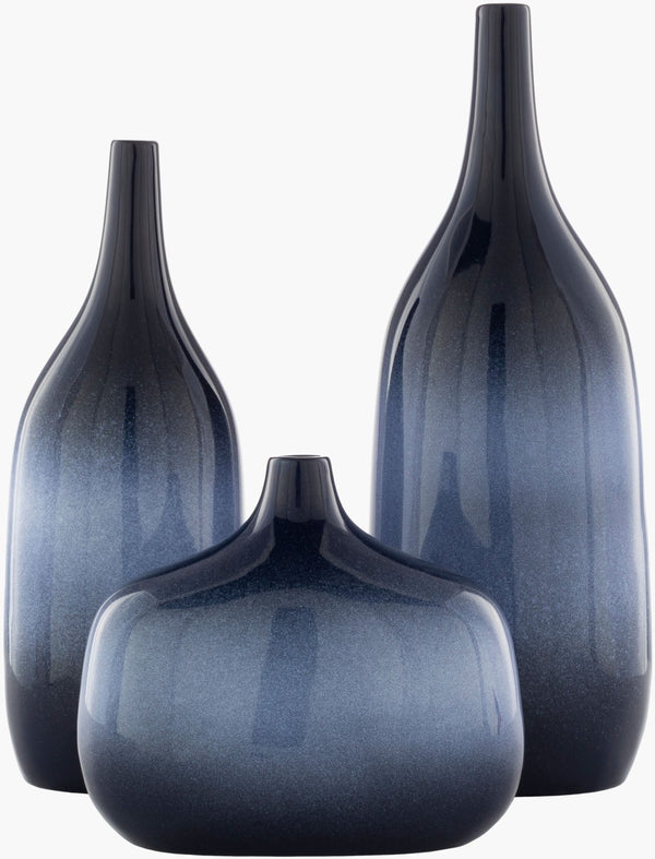Livabliss Sparta Ceramic Outdoor Vase Set of Three Weather Resistant Sculptural Garden Trio SPA001-SET