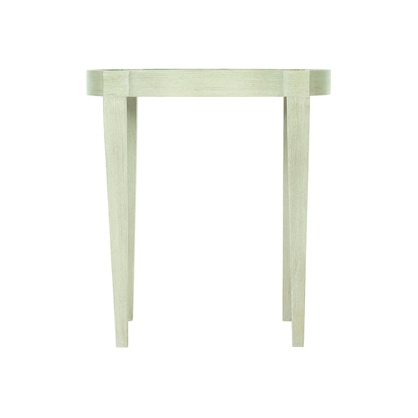 Bernhardt Bernhardt East Hampton Solid Ash End Table - Cerused Linen Top, Tapered Legs, Neo-Traditional Accent (98) 395121