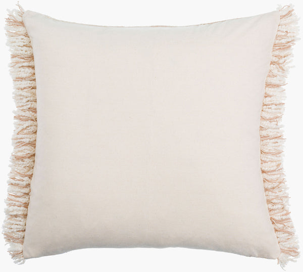 Surya Seraphina 18" Accent Pillow - Luxurious Cotton, Timeless Style & Easy-care For Home Decor Elegance Tan Cotton,Cotton Sph001-1818d