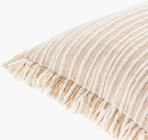 Surya Seraphina 18" Accent Pillow - Luxurious Cotton, Timeless Style & Easy-care For Home Decor Elegance Tan Cotton,Cotton Sph001-1818d