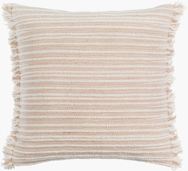 Surya Seraphina 18" Accent Pillow - Luxurious Cotton, Timeless Style & Easy-care For Home Decor Elegance Tan Cotton,Cotton Sph001-1818d