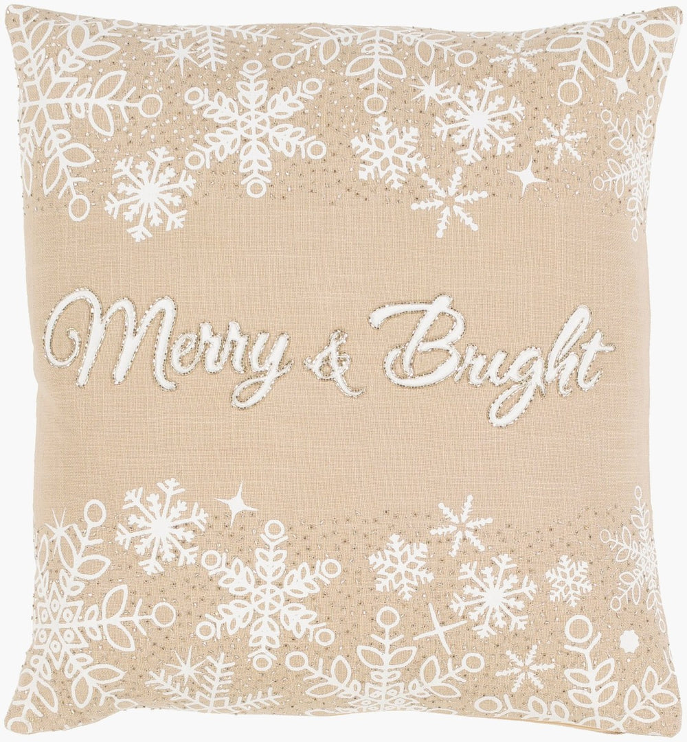 Surya Sparkle Handwoven Cotton Accent Pillow Bohemian Woven Texture for Sofa or Bed SPK001-2020
