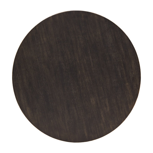 Homelegance By Top-Line Conlley Wood and Metal T-Brace Round Tables Espresso MDF