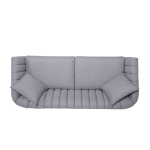 English Elm Christopher Knight Home® - 3-Seater Sofa - Elegant Grey Upholstered Comfort With Accent Pillows For Modern Living Spaces 66957.00AGRY_66957.00BGRY