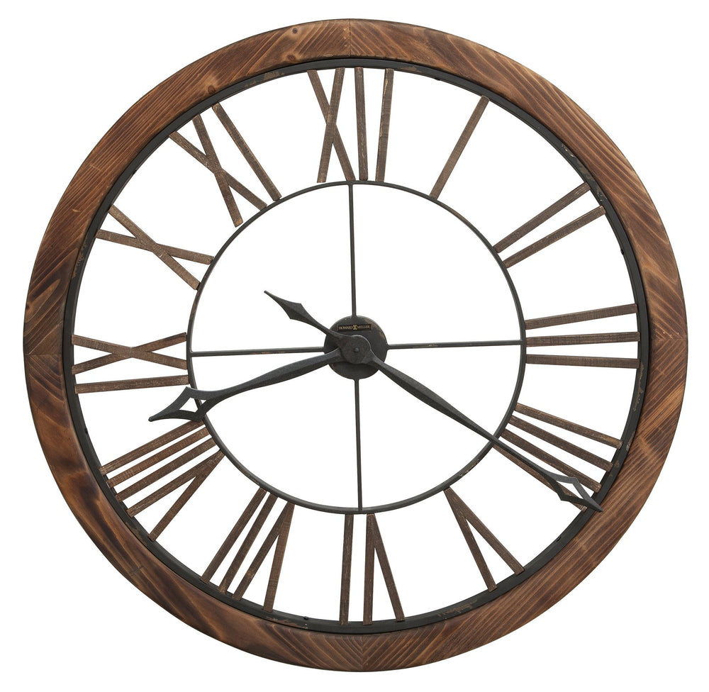 Hekman Furniture 625623 Oversized Metal Wall Clock With Vintage Finish - Timeless Design For Any Home Decor Style  Thatcher Wall Clock 625623