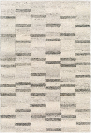 Livabliss Sao Paulo Hand Tufted Wool Accent Rug Artisan Crafted for Entryways and Bedrooms Ivory, Charcoal 5' x 7'6" SPU2300-576
