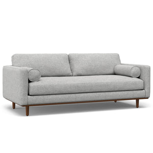 English Elm Morrison 89" Sofa - Mid-Century Modern Design In Soft Mist Grey, Sustainable Comfort For 3 People B136P159964