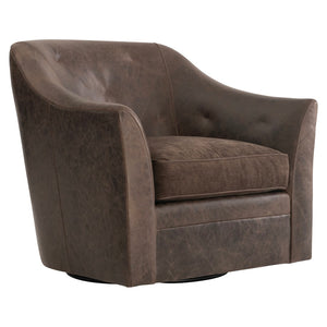 Bernhardt Brixton Leather Swivel Chair 4852SLO