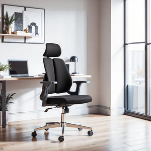 Zuo Modern Genric Office Chair Black - Modern Mesh Design With Chromed Steel, Perfect For Hospitality Spaces Black 60% Elastomer + 40% Polyester,Nylon,Steel 110837-zuo-modern