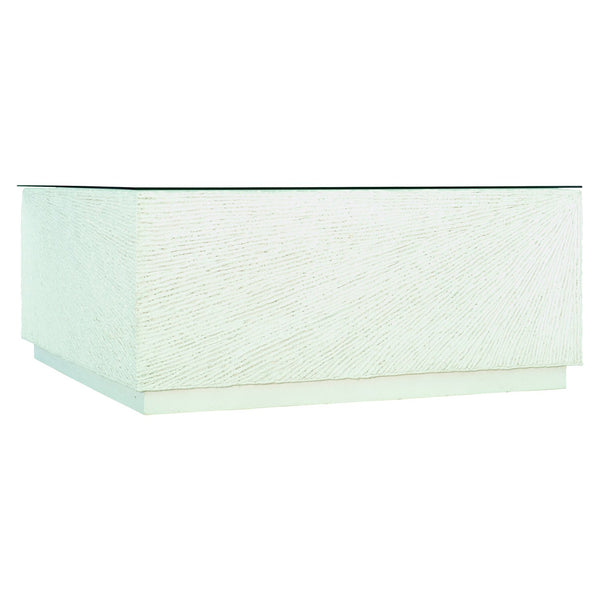 Bernhardt Bernhardt Tenerife Square Coco Twig Outdoor Cocktail Table With Tempered Glass — Weather-Resistant Style K1400