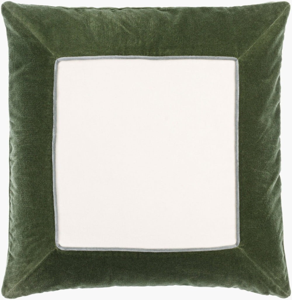 Livabliss Squared Cotton Accent Pillow Artisan Handcrafted Mid-century Modern Sofa Throw SQA003-1818P