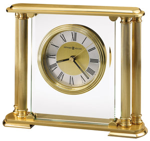 Hekman Furniture 613627 Stunning Brass Tabletop Clock With Beveled Glass, Elegant Design & Quartz Movement By Howard Miller Polished Brass Athens Tabletop Clock 613627