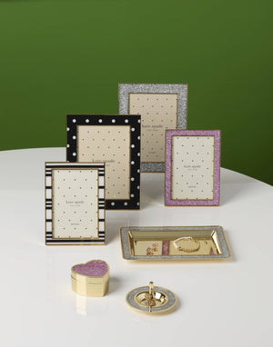 Lenox Kate Spade Sitting Pretty 5x7 Dot Frame GOLD PLTD METAL 897448