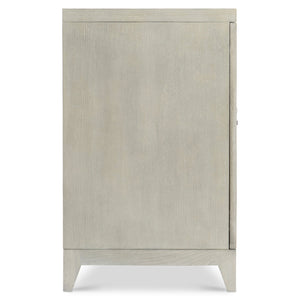 Bernhardt Bernhardt Cornelia Entertainment Credenza With Brushed Stainless Diamond Overlay, Soft-Close Doors, Cable Management 331880
