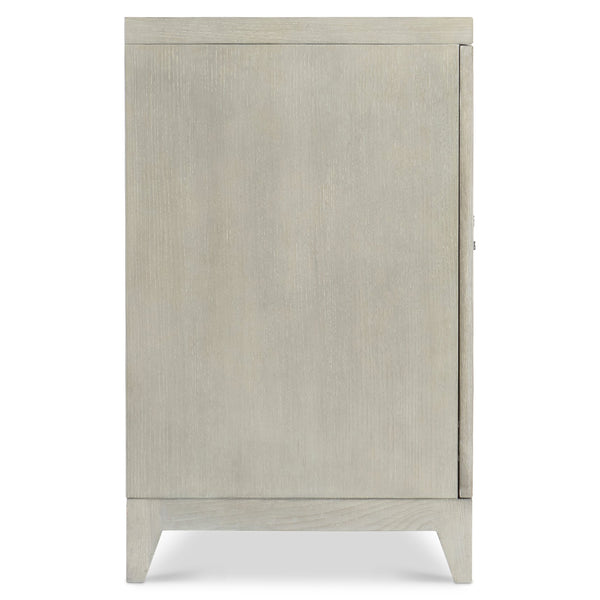 Bernhardt Bernhardt Cornelia Entertainment Credenza With Brushed Stainless Diamond Overlay, Soft-Close Doors, Cable Management 331880