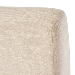 English Elm Pushback Recliner Accent Chair Solid Birch Frame Rivet Detail Mid-century Living Room Seat Beige 65532.00BGE