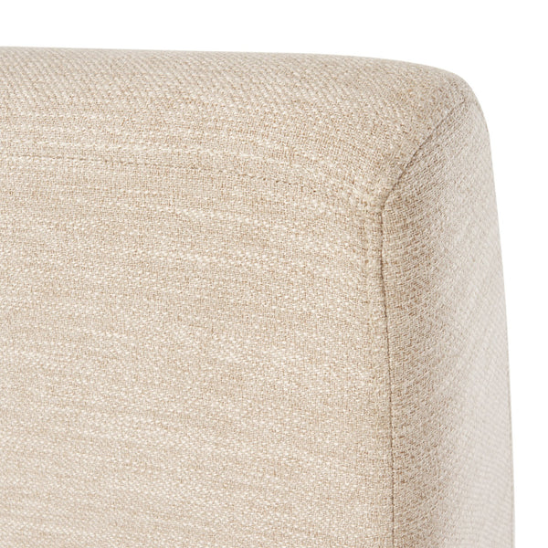 English Elm Pushback Recliner Accent Chair Solid Birch Frame Rivet Detail Mid-century Living Room Seat Beige 65532.00BGE