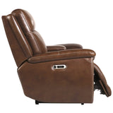 Parker House Jameson - Hickory Power Reclining Zero Gravity Sofa And Two Recliners Dark Brown 100% Leather ,Leather Match Mjam-311phz-hkry