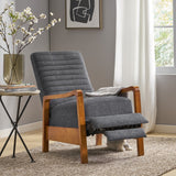 Christopher Knight Home® - Noble House - Munro Contemporary Fabric Channel Stitch Pushback Recliner