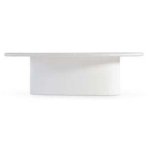 Bernhardt Bernhardt Fresco Outdoor Cocktail Table With Chalky White Grp Finish, Sculptural Organic Design X09021