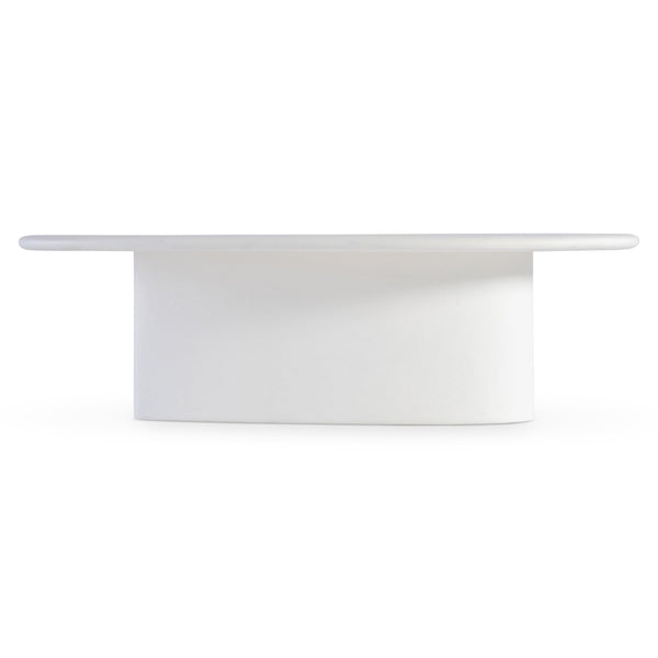 Bernhardt Bernhardt Fresco Outdoor Cocktail Table With Chalky White Grp Finish, Sculptural Organic Design X09021