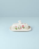 Lenox Butterfly Meadow Bunny Covered Butter Dish Multi, WHITE PORCELAIN 893455