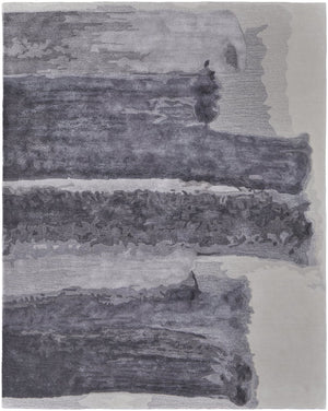 Feizy Rugs Anya Modern Watercolor-inspired Hand-tufted Wool And Viscose Rug For Contemporary Spaces Gray,Blue,Ivory Wool,Viscose Any8921fchlivyp00