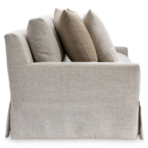 Bernhardt Bernhardt Sutton Three Seat Fabric Sofa Low Profile Tailored Skirt Living Room P5757A