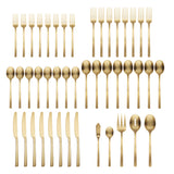 Lenox Cambridge Beacon Gold Satin 45-Piece Flatware Set NO COLOR METAL 807445CKW13DS