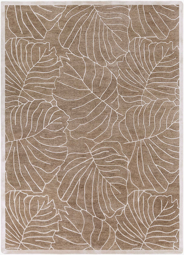 Surya Studio Sr-138 9' X 13' Hand Tufted Nz Wool Rug - Modern Decor For Your Home With 1-year Warranty Light Brown Nz Wool Sr138-913