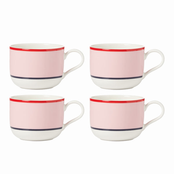 Lenox Kate Spade Make It Pop Mug, Set of 4 Pink, PINK PORCELAIN 894626