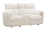 Parker House Radius - Mega Ivory Power Reclining Sofa And Loveseat Off White 100% Polyester (S) Mrad-32p-mgiv