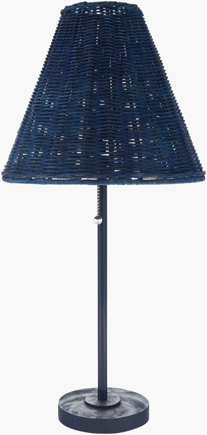 Livabliss Sirocco Rattan Shade Resin Base Table Lamp Warm Ambient Glow for Bedroom or Living Room SRC-002