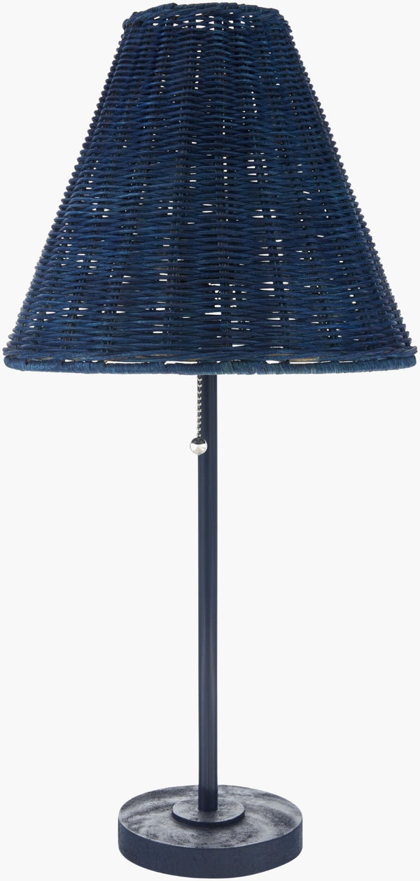 Livabliss Sirocco Rattan Shade Resin Base Table Lamp Warm Ambient Glow for Bedroom or Living Room SRC-002