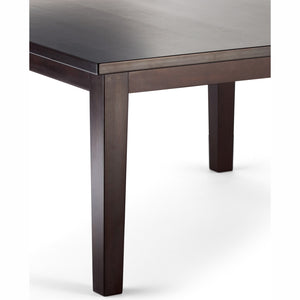 English Elm Eastwood Square Dining Table - Handcrafted Java Brown Finish For Stylish Dining & Versatile Use B136P158144