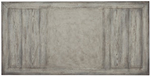 Hooker Furniture Melange Dixon Writing Desk With Distressed Light Gray Oak Veneer, Removable Insert, 3 Drawers 638-10019-GRY