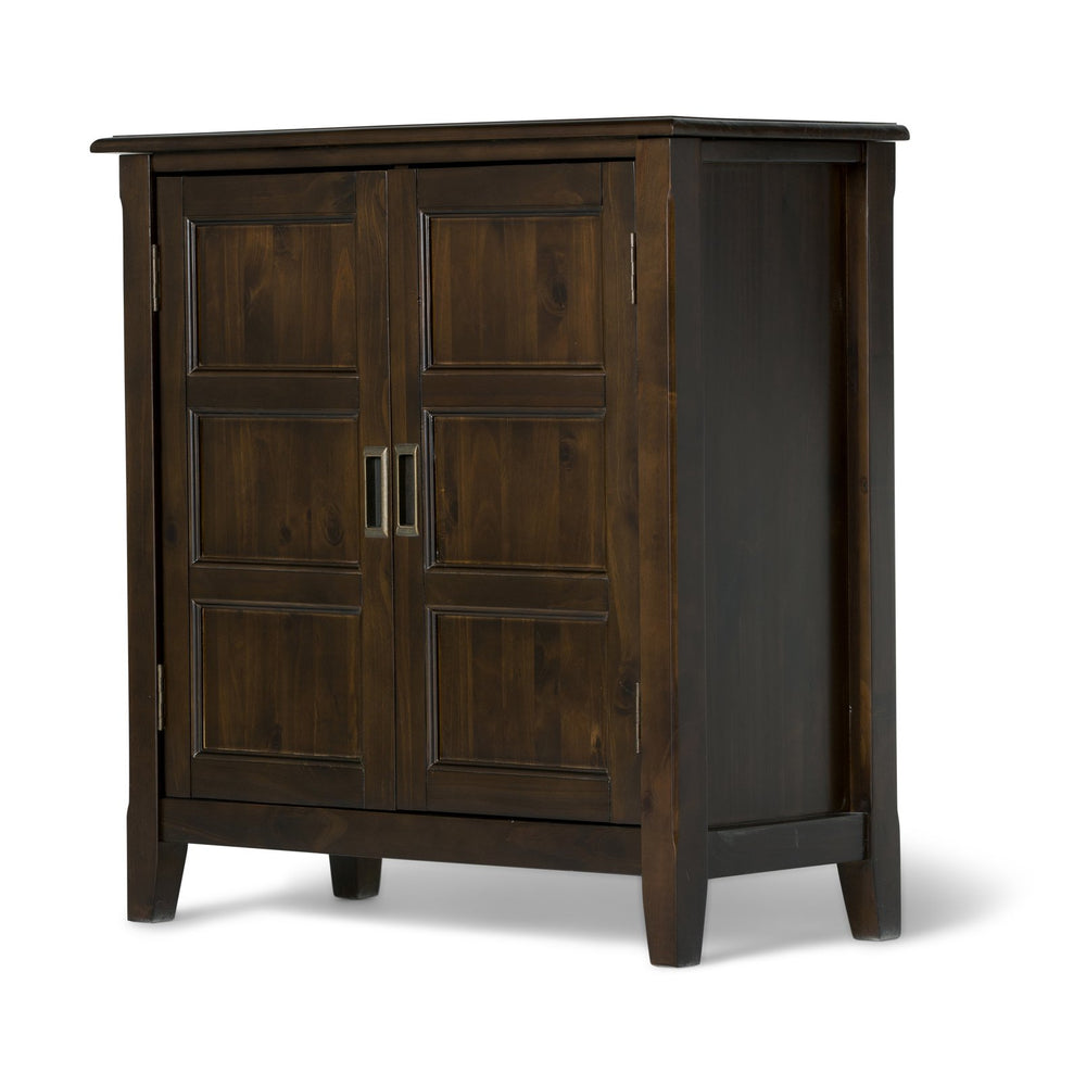 English Elm Burlington Low Storage Cabinet - Handcrafted Mahogany Brown With Versatile Shelving & Timeless Design B136P159509
