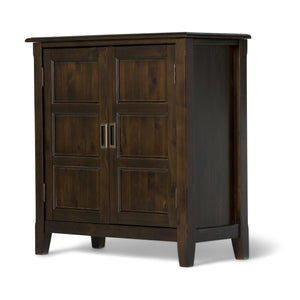 English Elm Burlington Low Storage Cabinet - Handcrafted Mahogany Brown With Versatile Shelving & Timeless Design B136P159509