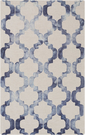 Livabliss Serafina Hand Tufted Wool Area Rug Global Inspired Texture for Living Room Decor Denim, Navy 9' x 13' SRF2005-913