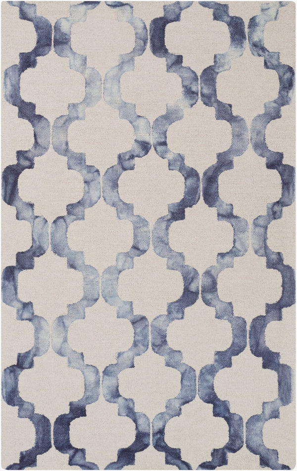 Livabliss Serafina Hand Tufted Wool Area Rug Global Inspired Texture for Living Room Decor Denim, Navy 9' x 13' SRF2005-913