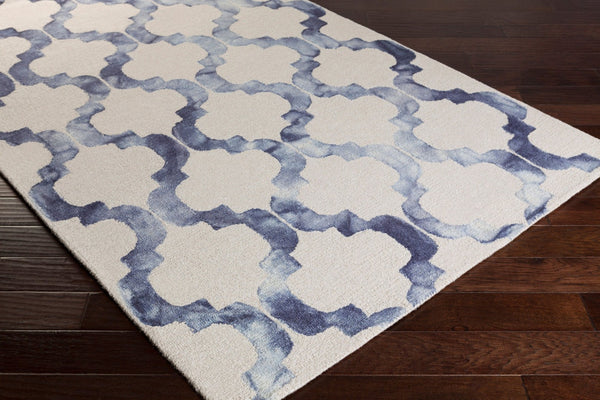 Livabliss Serafina Hand Tufted Wool Area Rug Global Inspired Texture for Living Room Decor Denim, Navy 9' x 13' SRF2005-913