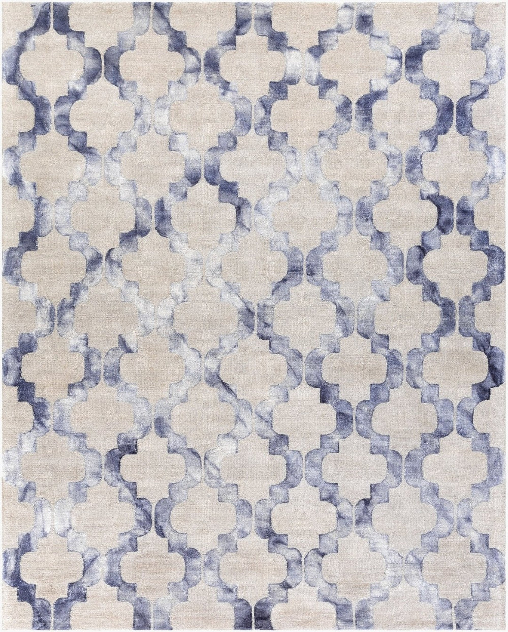 Livabliss Serafina Hand Tufted Wool Area Rug Global Inspired Texture for Living Room Decor Denim, Navy 8' x 10' SRF2005-810