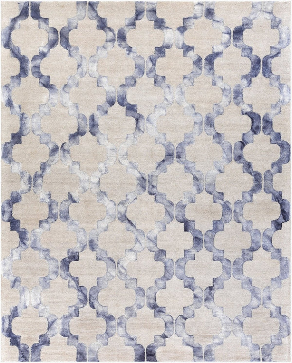 Livabliss Serafina Hand Tufted Wool Area Rug Global Inspired Texture for Living Room Decor Denim, Navy 8' x 10' SRF2005-810