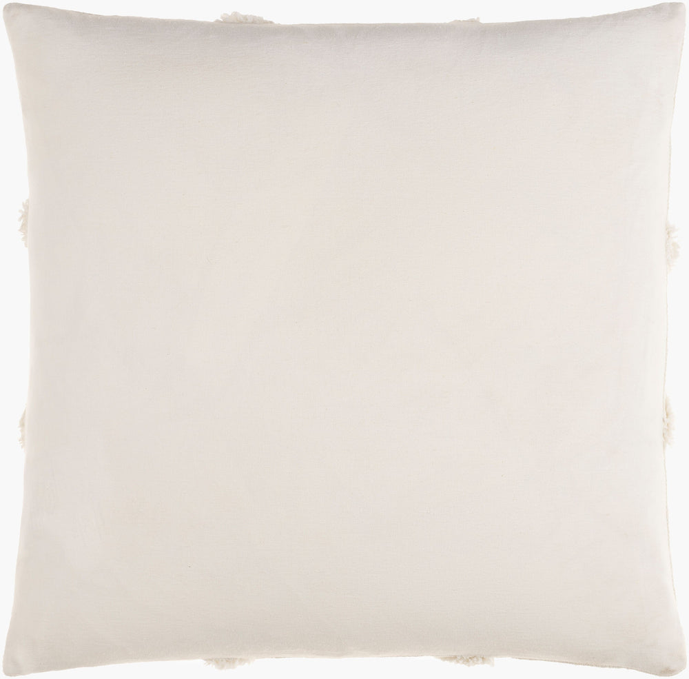 Surya Sarah Srh-001 Modern 18"X18" Cotton Accent Pillow - Stylish Comfort For Your Contemporary Home Decor Cream Cotton,Cotton Srh001-1818p