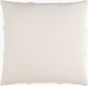 Surya Sarah Srh-001 Modern 18"X18" Cotton Accent Pillow - Stylish Comfort For Your Contemporary Home Decor Cream Cotton,Cotton Srh001-1818p
