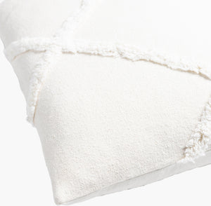 Surya Sarah Srh-001 Modern 18"X18" Cotton Accent Pillow - Stylish Comfort For Your Contemporary Home Decor Cream Cotton,Cotton Srh001-1818p