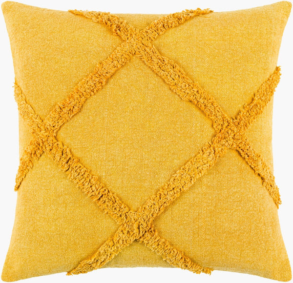 Surya Sarah Handcrafted Cotton Accent Pillow Plush Fill Contemporary Square Sofa Decor SRH003-1818